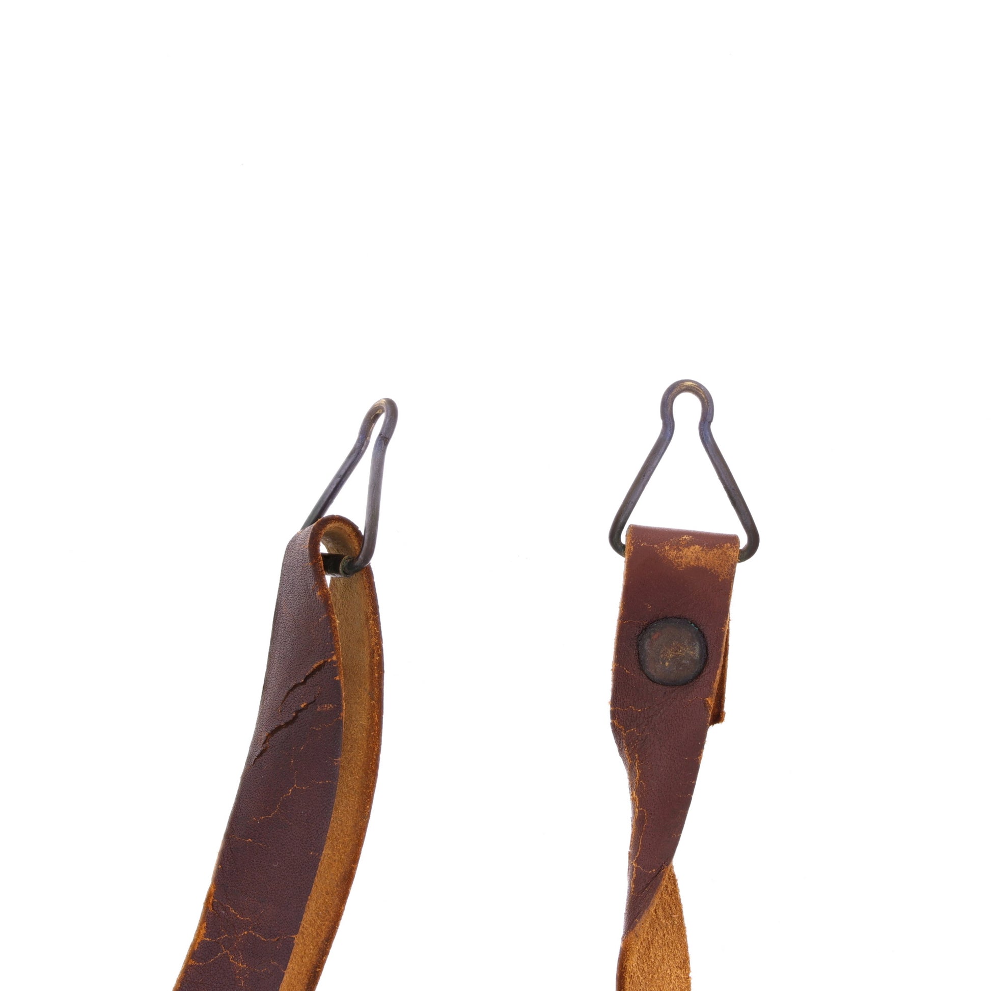 WWII U.S. M-1 Helmet Liner Leather Chinstrap with Black Buckle