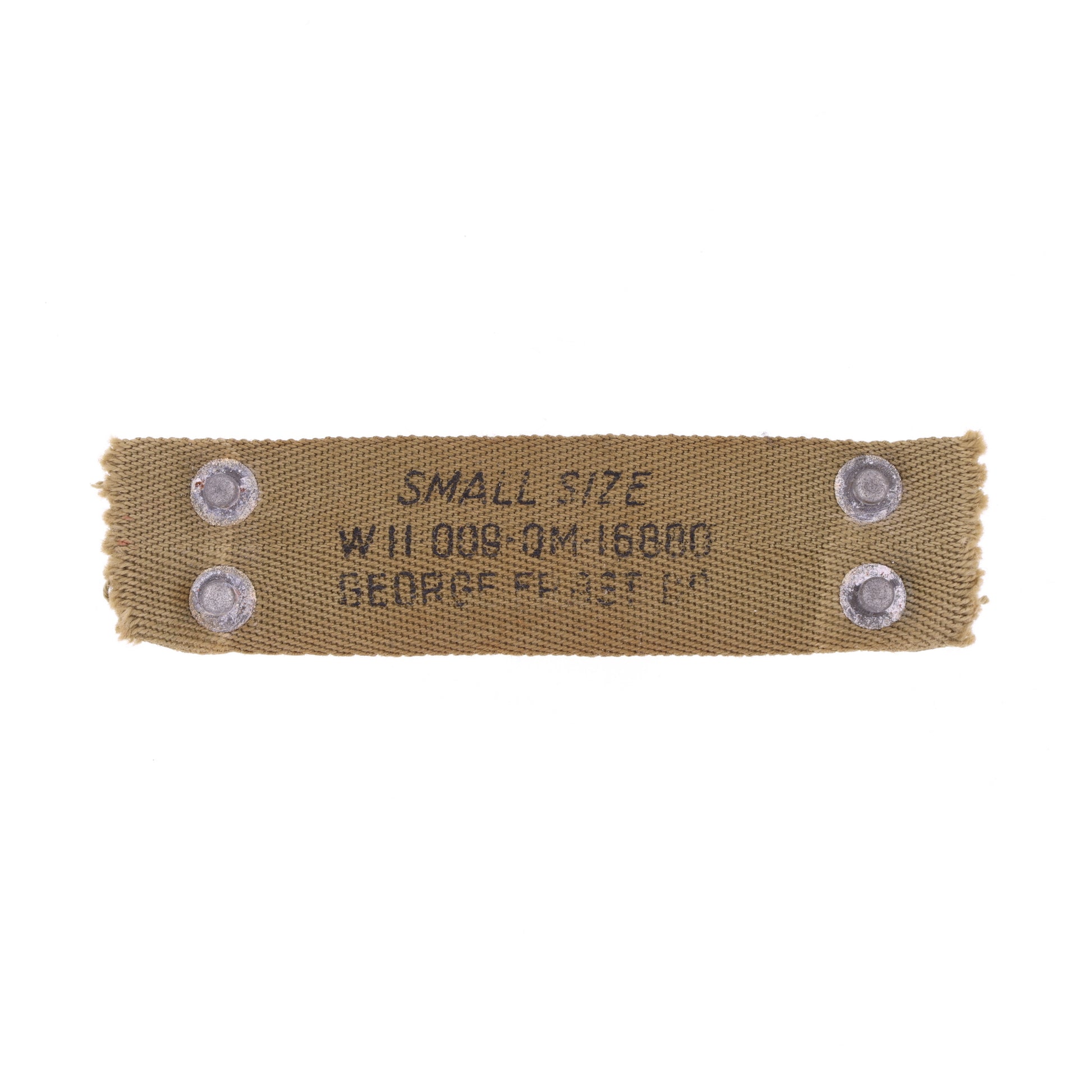 WWII U.S. M-1 Helmet Liner Neckband by George Frost Co. (Size Small)