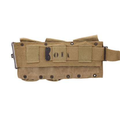 WWII U.S. Army M1937 Ammunition Belt for 1918A2 Browing Automatic Rifle by D. M. Shoe Co. (1942)