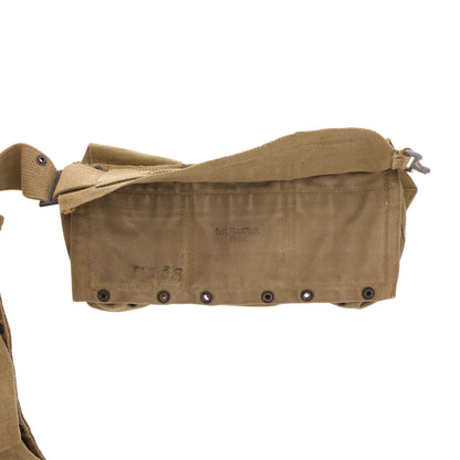 WWII U.S. Army M1937 Ammunition Belt for 1918A2 Browing Automatic Rifle by D. M. Shoe Co. (1942)