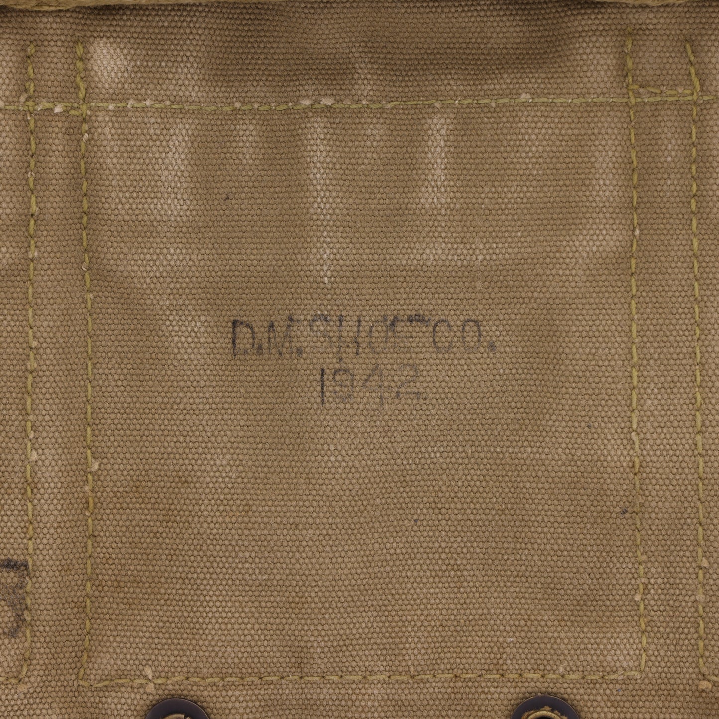 WWII U.S. Army M1937 Ammunition Belt for 1918A2 Browing Automatic Rifle by D. M. Shoe Co. (1942)