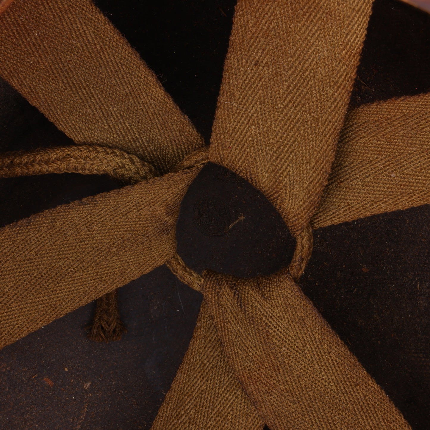 WWII U.S. MSA M-1 Helmet Liner with Headband & Neckband (1944-45)