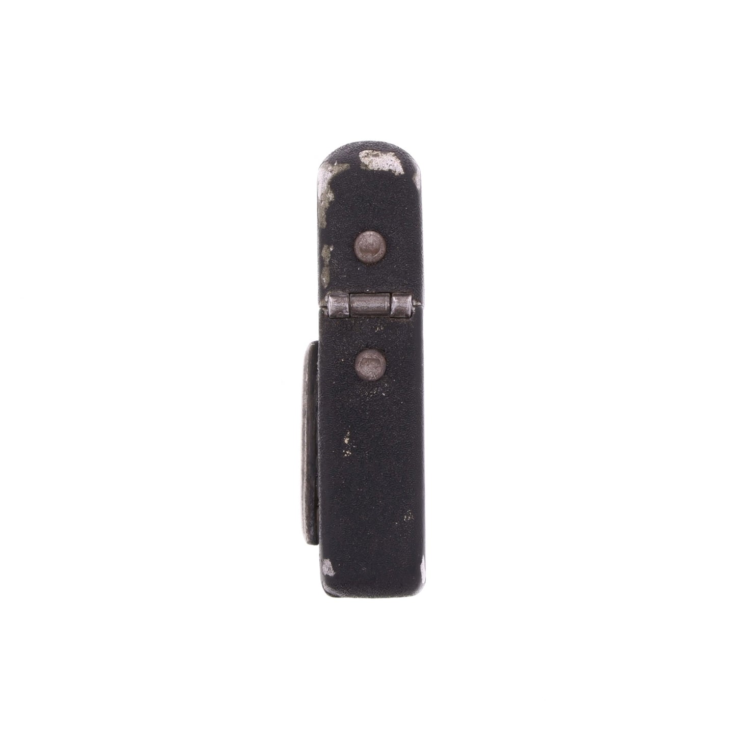 WWII U.S. Matawan "Wind-Master" Lighter with Black Crackle Finish & Sterling Silver Capt.'s Rank Pin Identified to Capt. Marcella V. Brandyberry