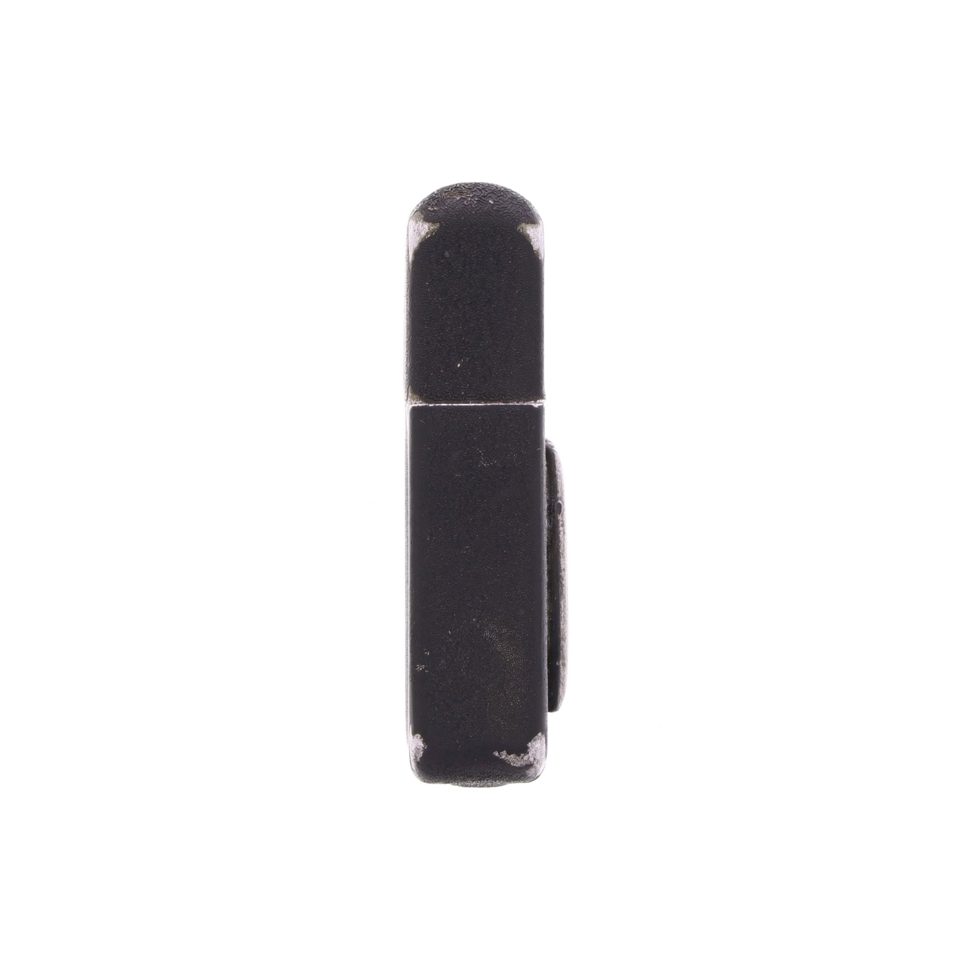 WWII U.S. Matawan "Wind-Master" Lighter with Black Crackle Finish & Sterling Silver Capt.'s Rank Pin Identified to Capt. Marcella V. Brandyberry
