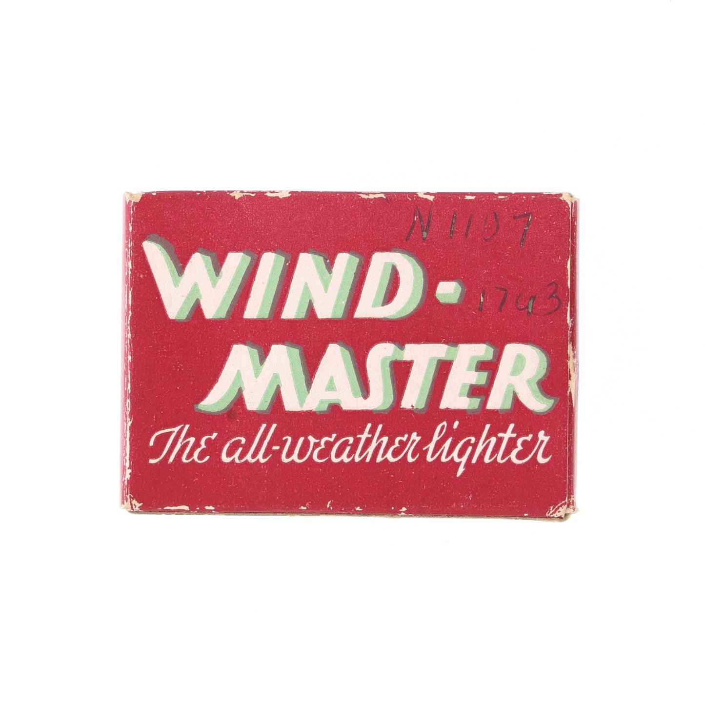 WWII U.S. Matawan "Wind-Master" Lighter with Black Crackle Finish with Box