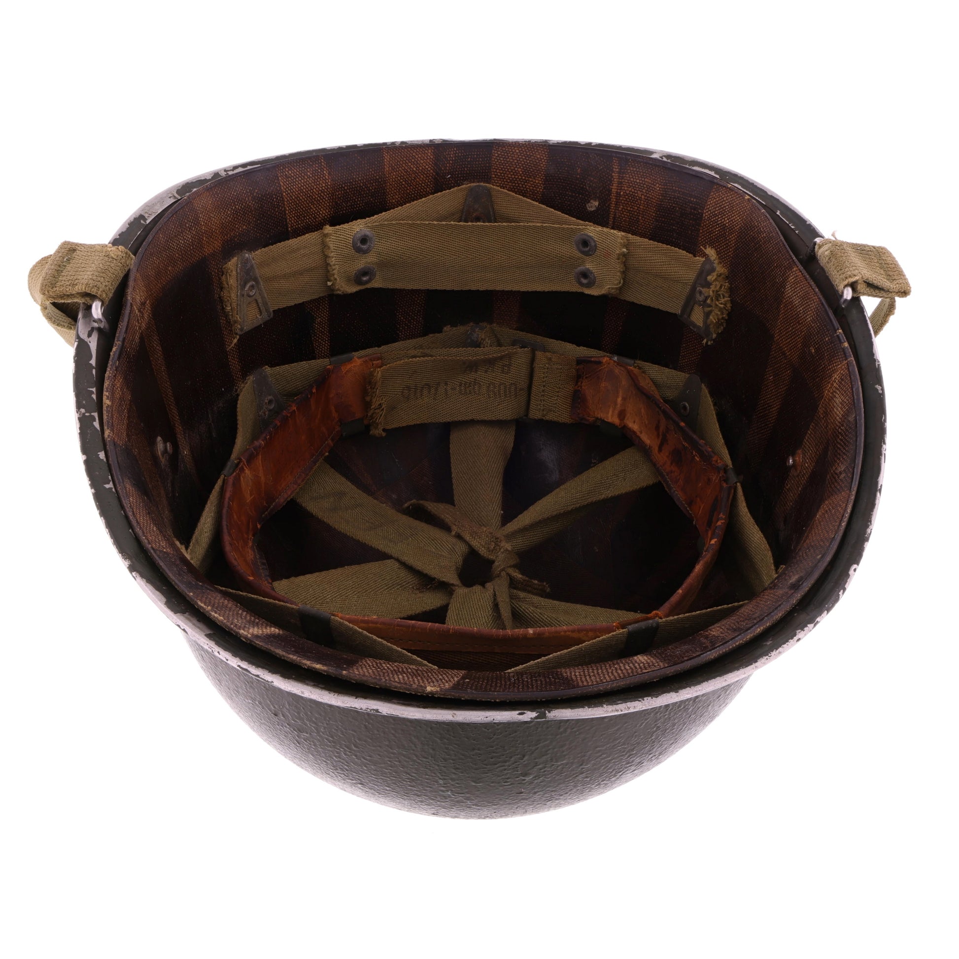 WWII U.S. McCord Fixed Loop M-1 Helmet & Westinghouse Liner Set (1943-44)