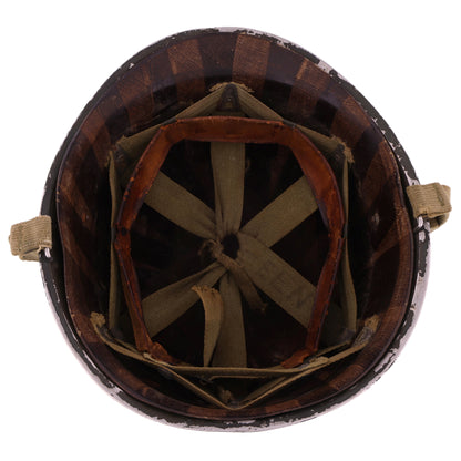 WWII U.S. McCord Fixed Loop M-1 Helmet & Westinghouse Liner Set (1943-44)