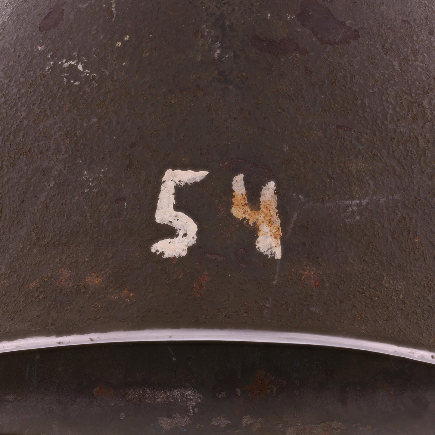 WWII U.S. McCord Front Seam Swivel Loop M-1 Helmet Shell Named to "Jarboe" (1944)