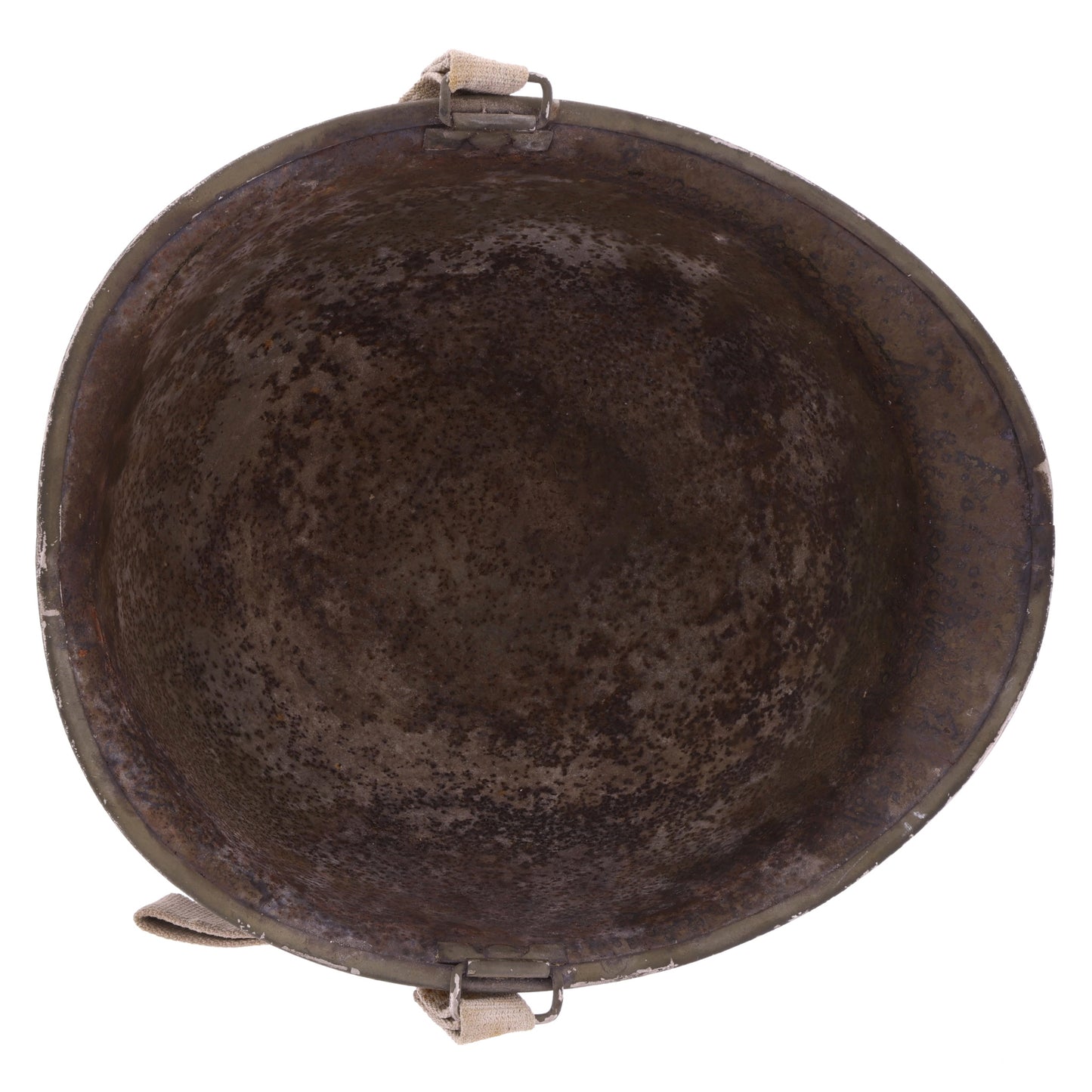 WWII U.S. McCord Front Seam Swivel Loop M-1 Helmet Shell (1944)