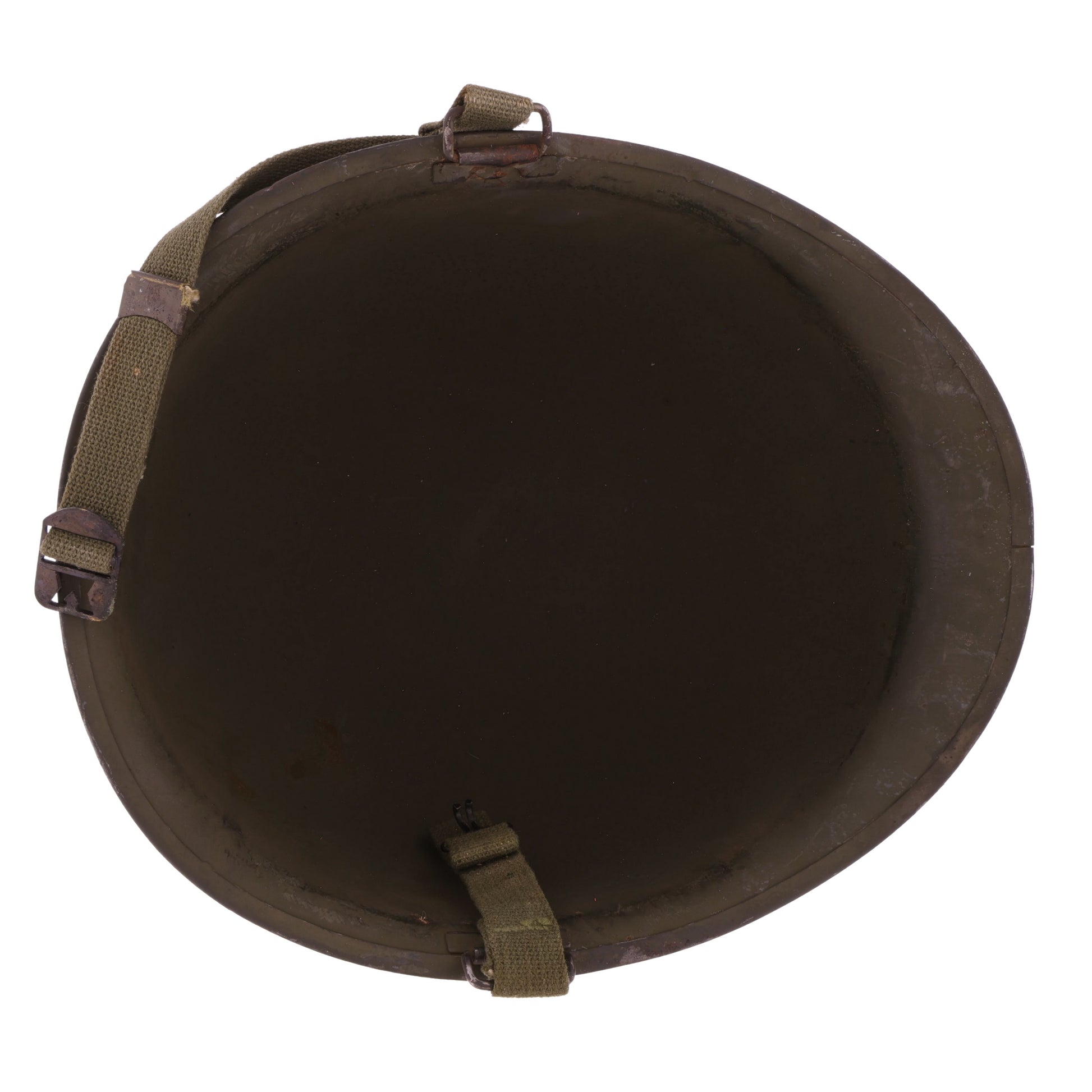 WWII U.S. McCord Front Seam Swivel Loop M-1 Helmet Shell (1944)