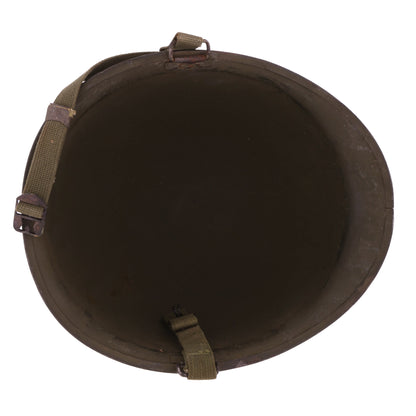 WWII U.S. McCord Front Seam Swivel Loop M-1 Helmet Shell (1944)