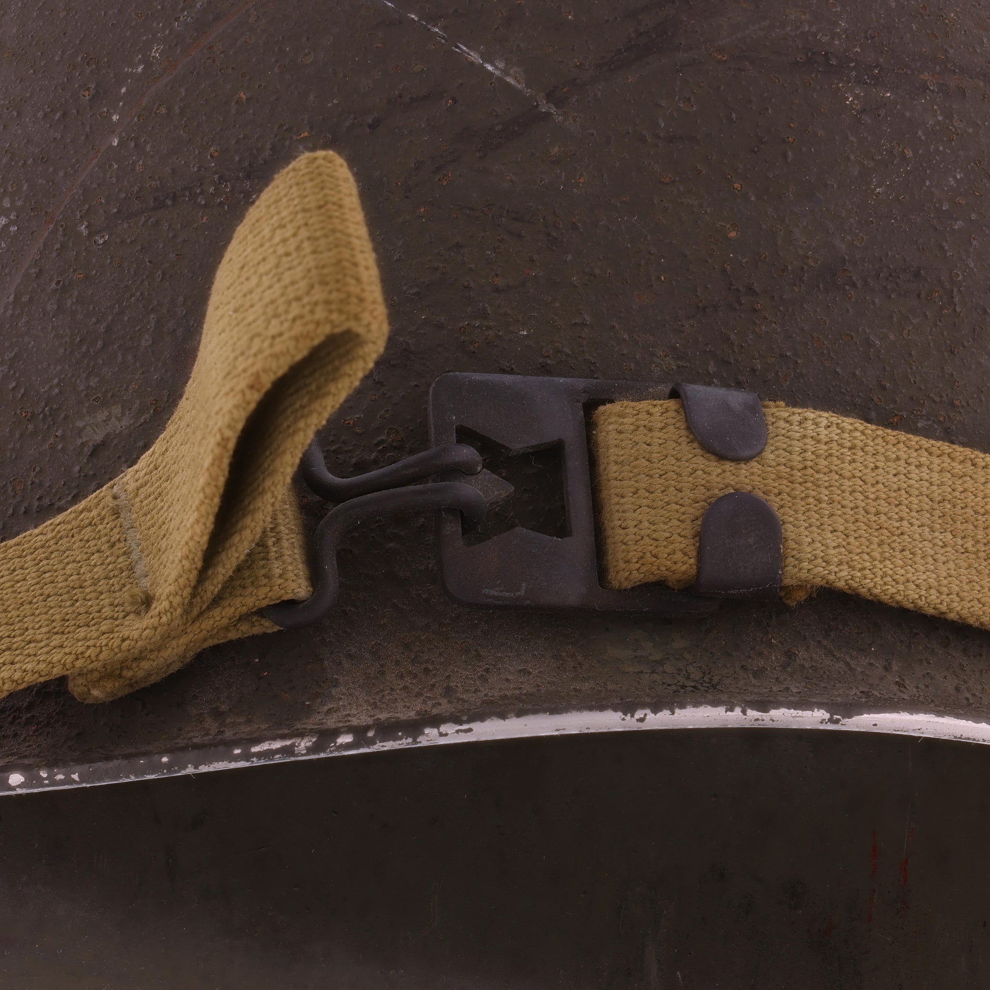 WWII U.S. McCord Front Seam Swivel Loop M-1 Helmet Shell (1944)