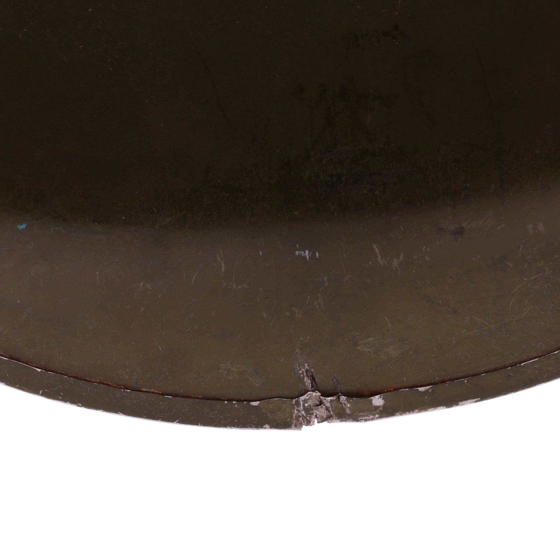 WWII U.S. McCord M-2 "D-Bail" Paratrooper Helmet Shell Marked with Laundry Numbers (1942)