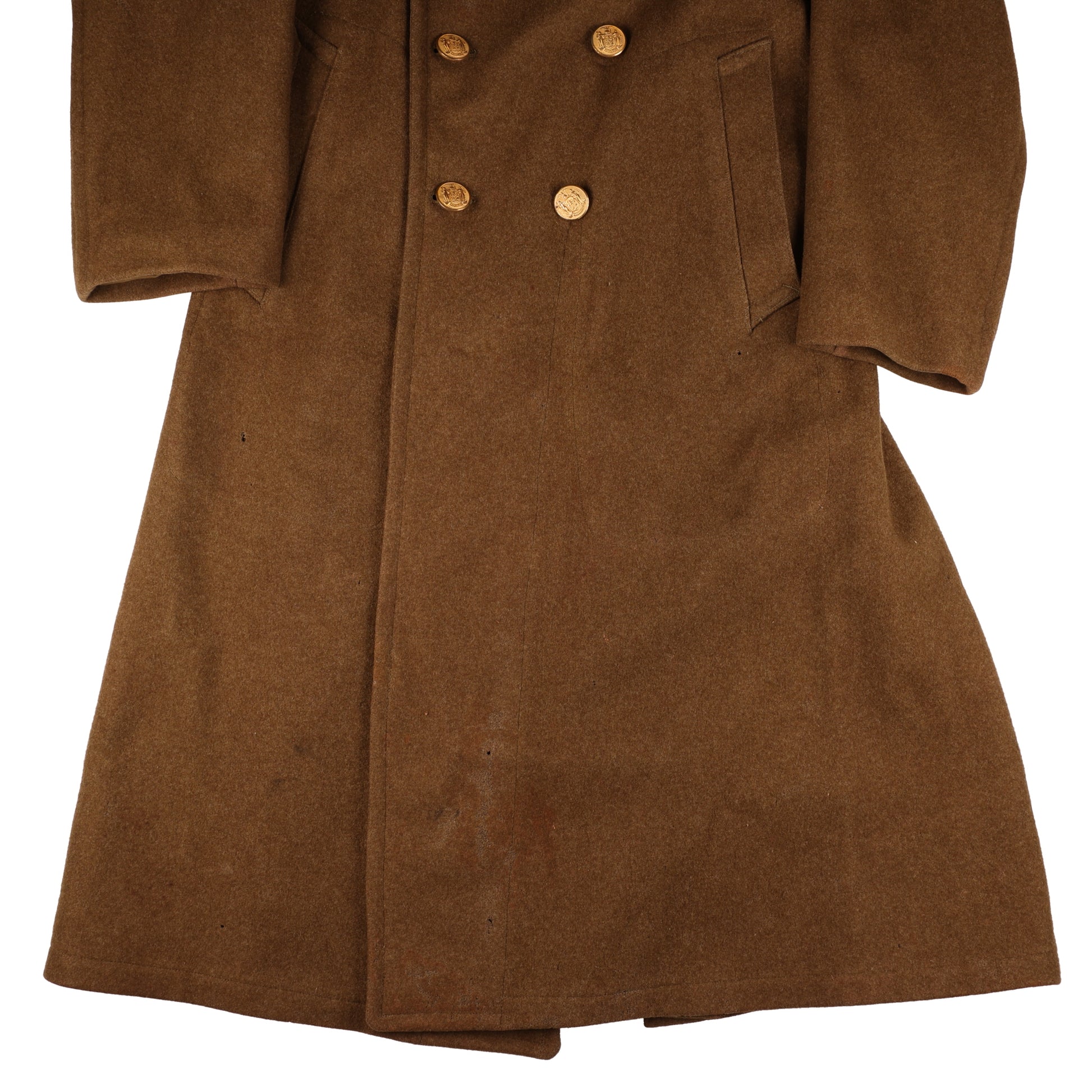 WWII U.S. New York Guard Pvt.'s Wool Overcoat by Sigmund Eisner Co. (Size 38R)