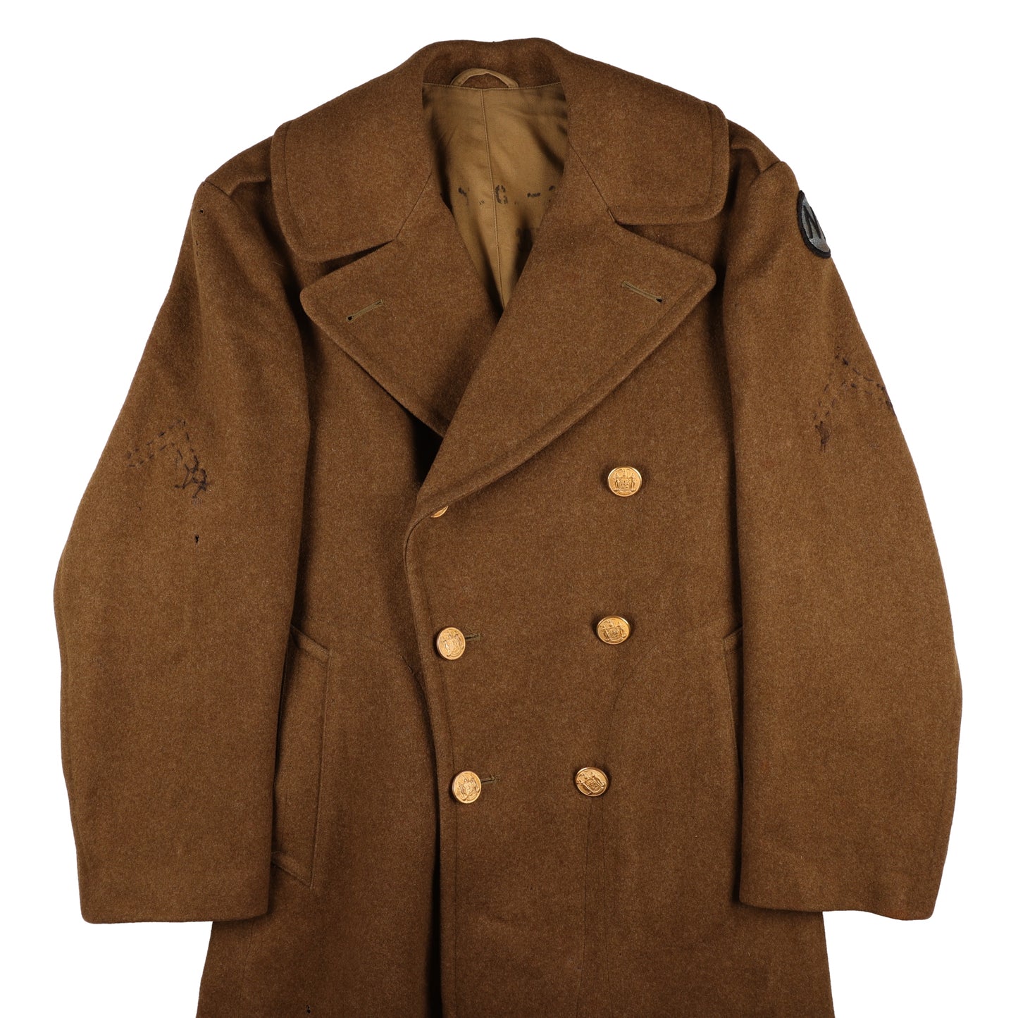WWII U.S. New York Guard Pvt.'s Wool Overcoat by Sigmund Eisner Co. (Size 38R)