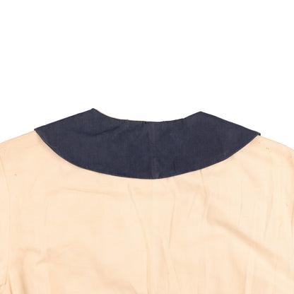 WWII U.S. Nurse's White Cotton Ward Dress by Maid of Orleans Named to Elizabeth Phelps (Size 34)