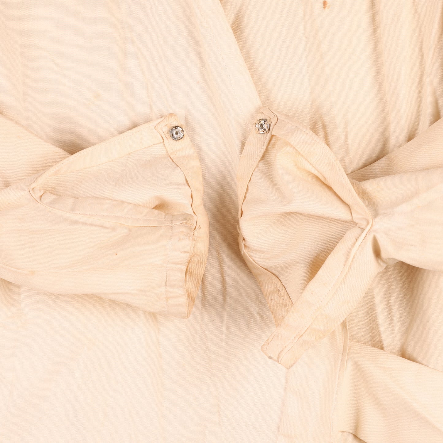 WWII U.S. Nurse's White Cotton Ward Dress by Maid of Orleans Named to Elizabeth Phelps (Size 34)