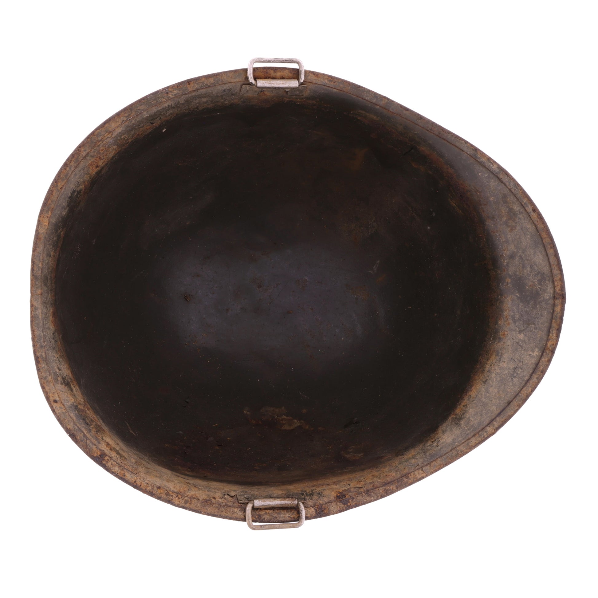 WWII U.S. Parish-Reading Swivel Loop M-1 Helmet Shell (1945)