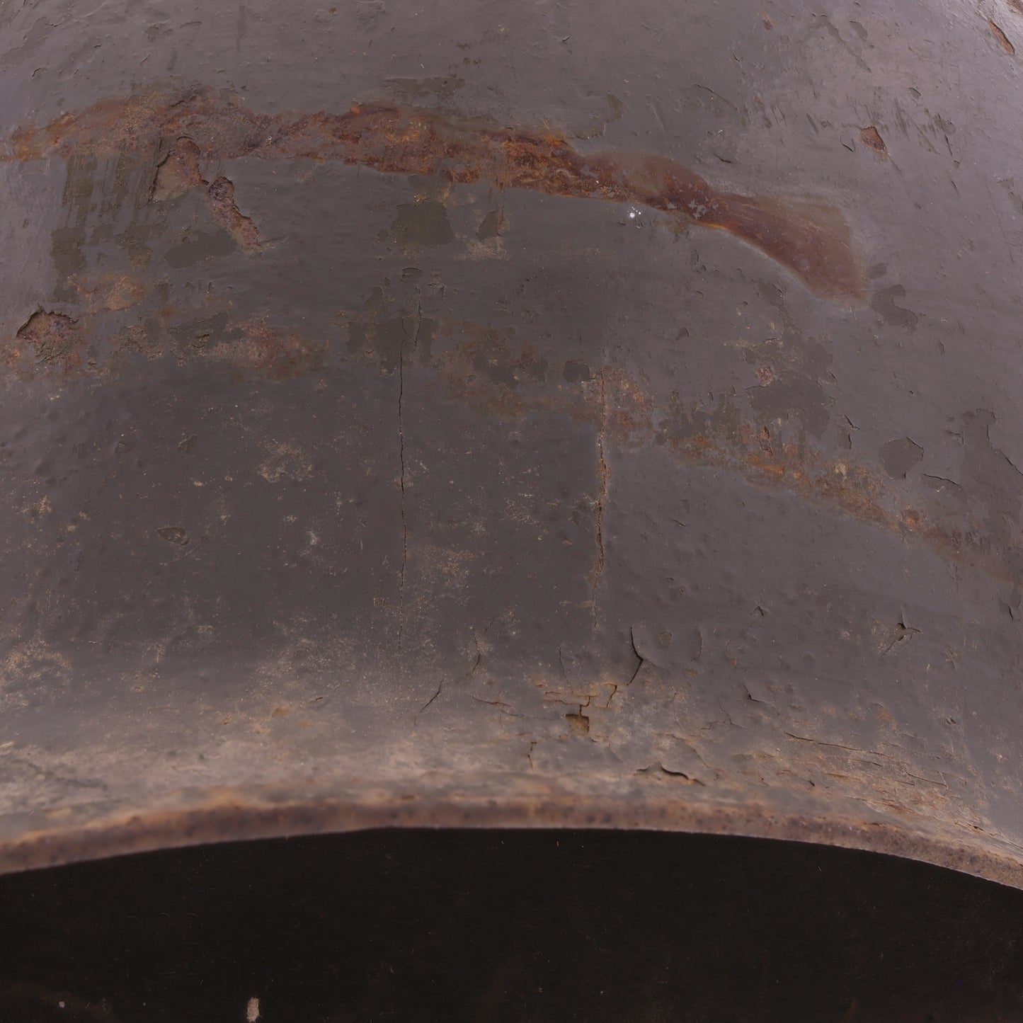 WWII U.S. Parish-Reading Swivel Loop M-1 Helmet Shell (1945)