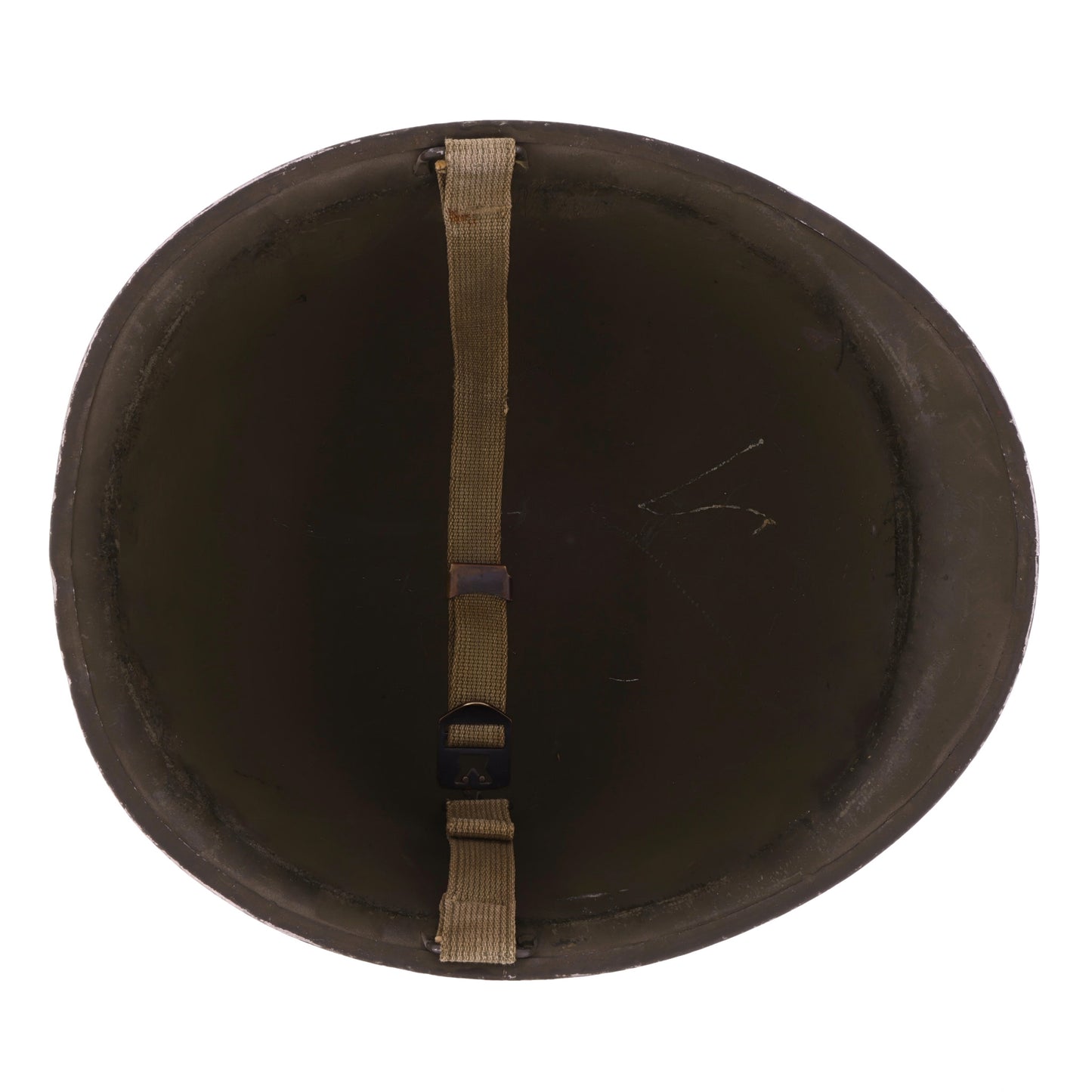 WWII U.S. Schlueter Fixed Loop M-1 Helmet Shell (1943)