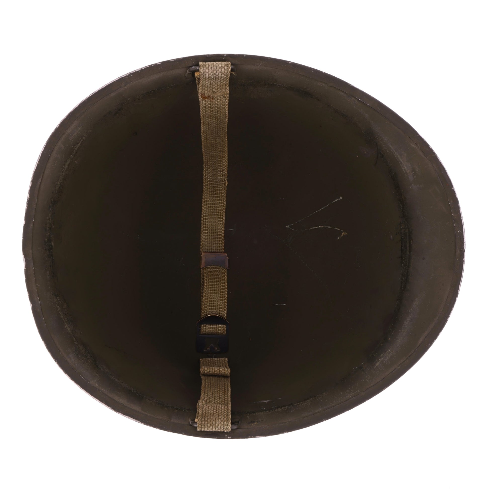 WWII U.S. Schlueter Fixed Loop M-1 Helmet Shell (1943)