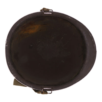 WWII U.S. Schlueter Front Seam Swivel Loop M-1 Helmet Shell (1943)