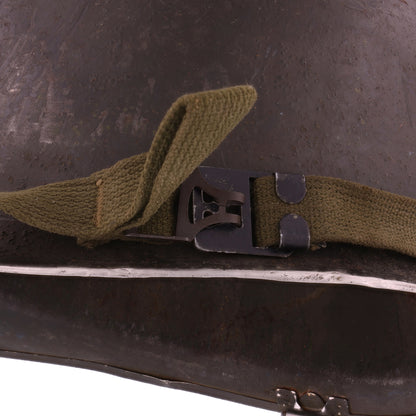 WWII U.S. Schlueter Front Seam Swivel Loop M-1 Helmet Shell (1943)