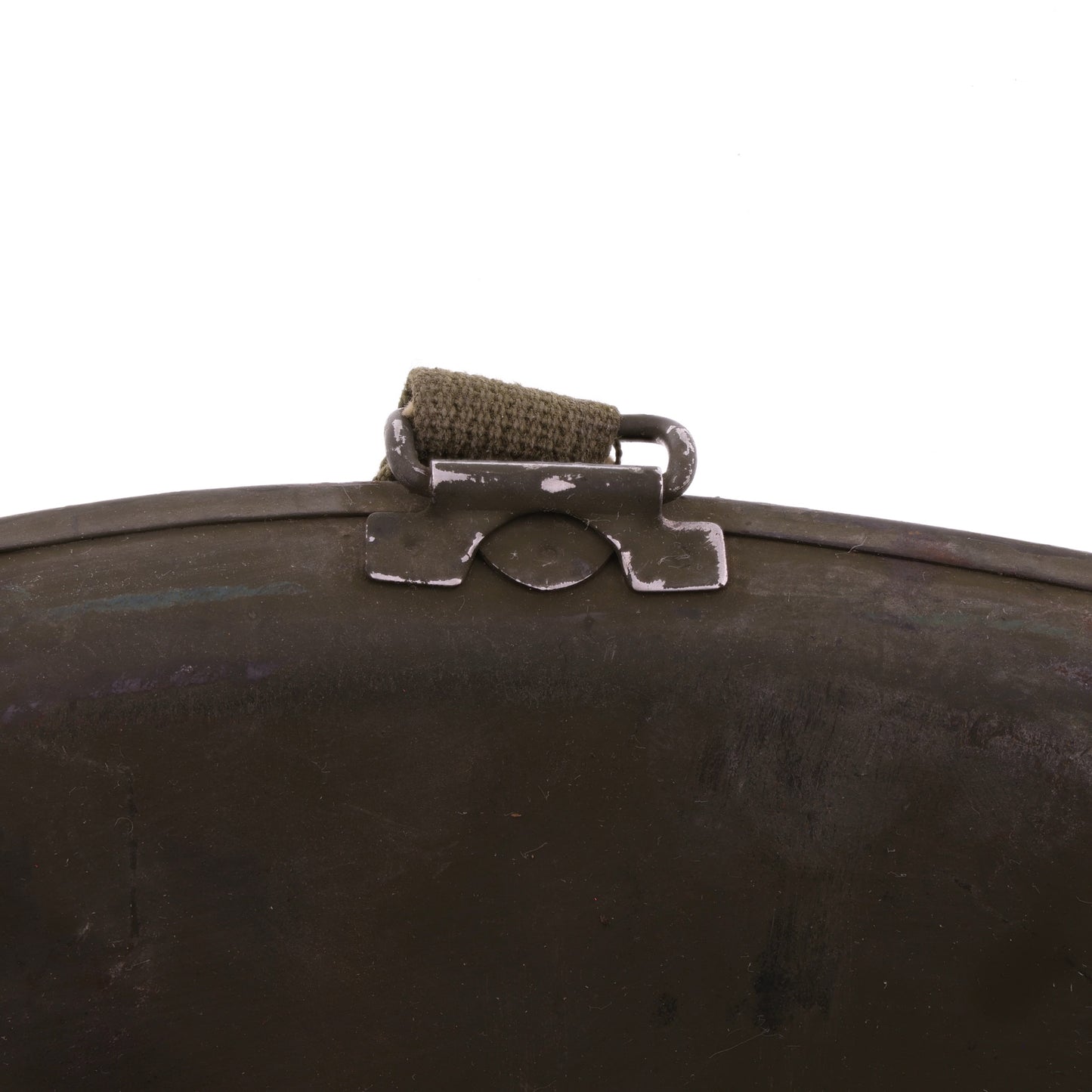 WWII U.S. Schlueter Front Seam Swivel Loop M-1 Helmet Shell (1944)
