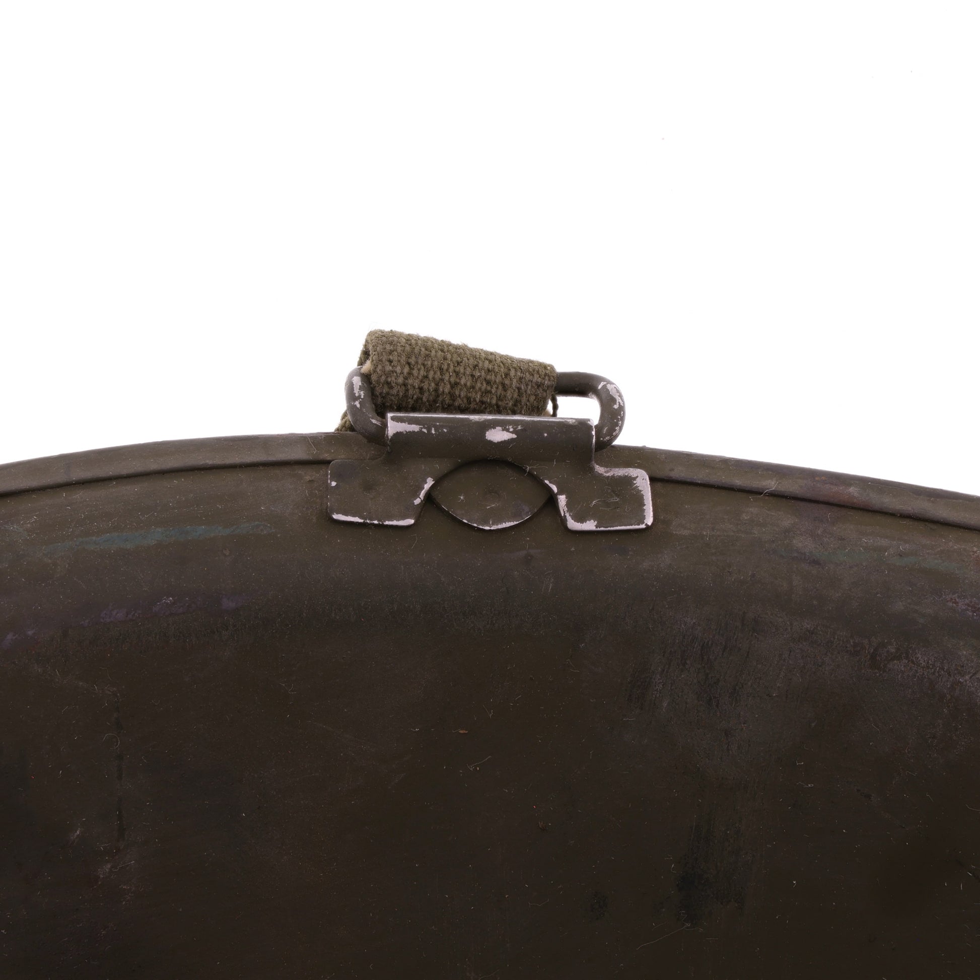 WWII U.S. Schlueter Front Seam Swivel Loop M-1 Helmet Shell (1944)