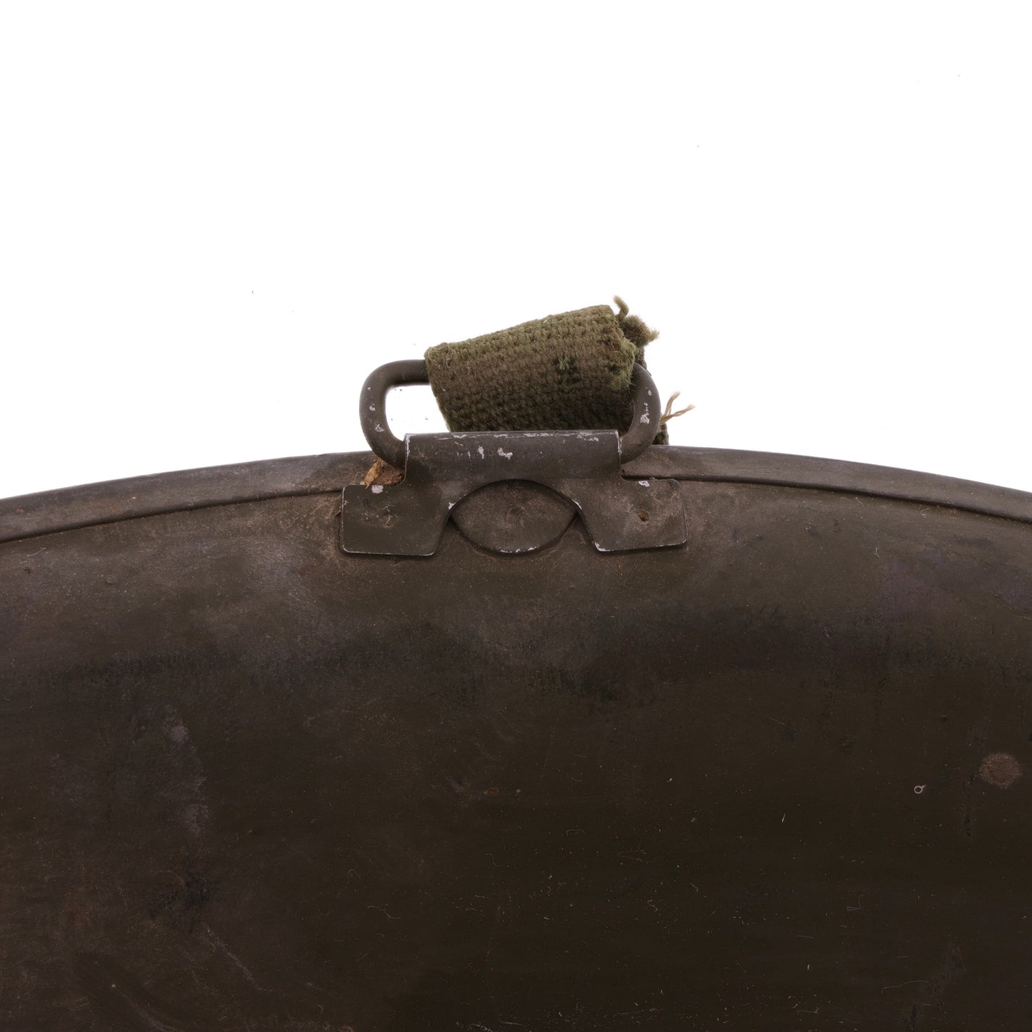 WWII U.S. Schlueter Front Seam Swivel Loop M-1 Helmet Shell (1944)
