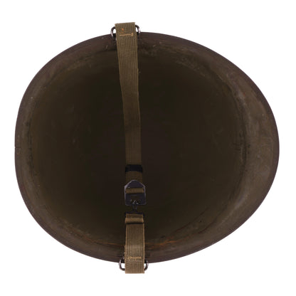WWII U.S. Schlueter Rear Seam Swivel Loop M-1 Helmet Shell (1944)