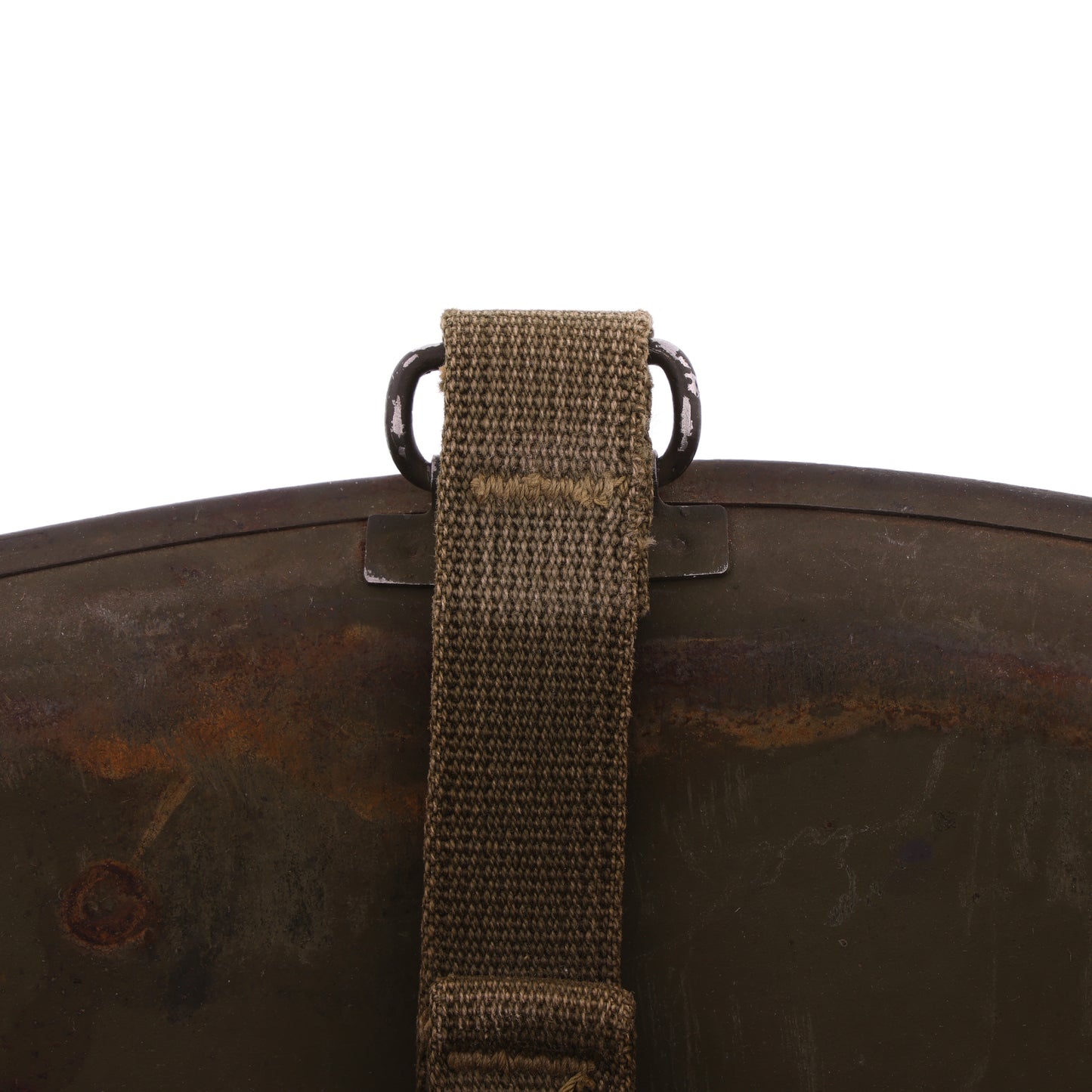 WWII U.S. Schlueter Rear Seam Swivel Loop M-1 Helmet Shell (1944)