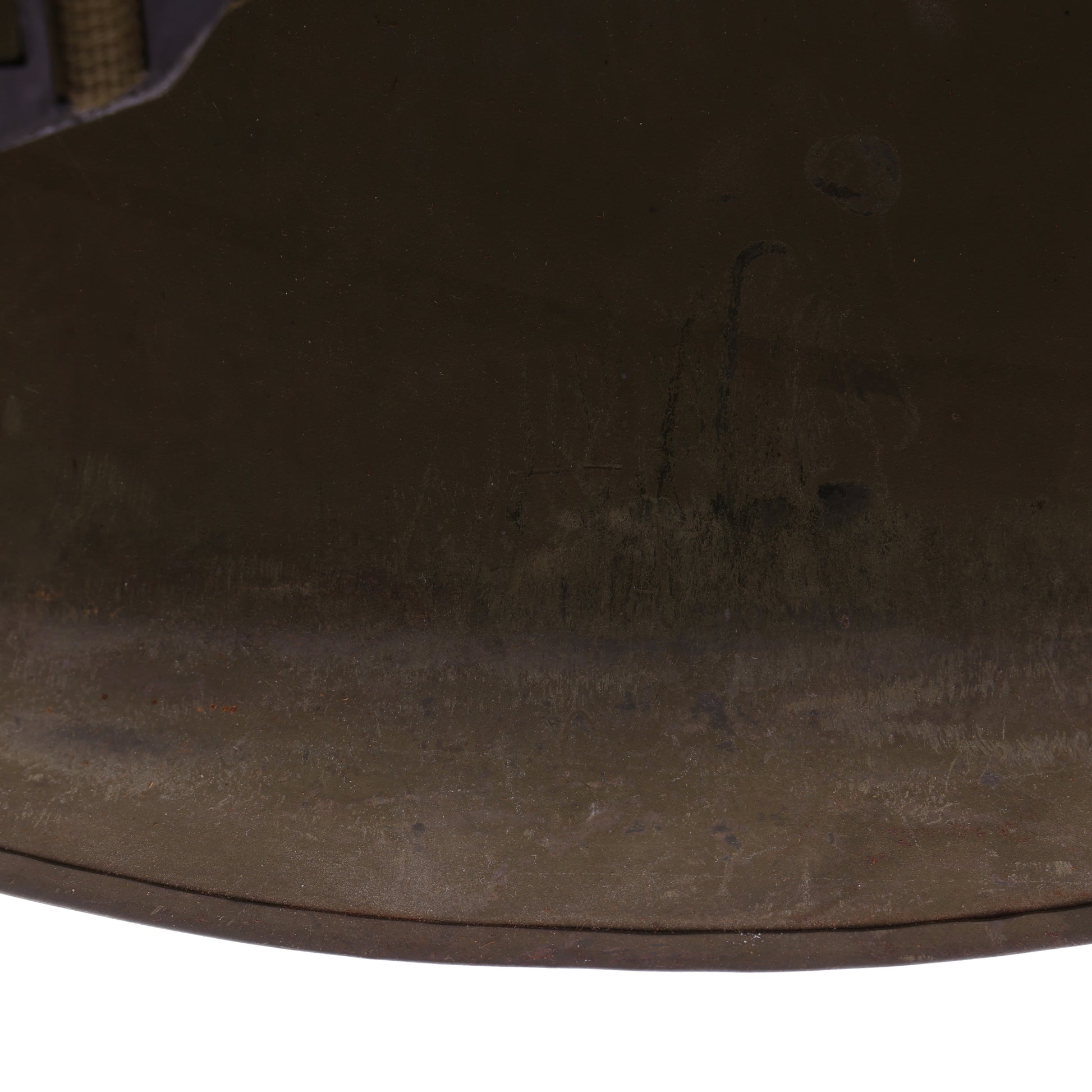 WWII U.S. Schlueter Rear Seam Swivel Loop M-1 Helmet Shell (1944)