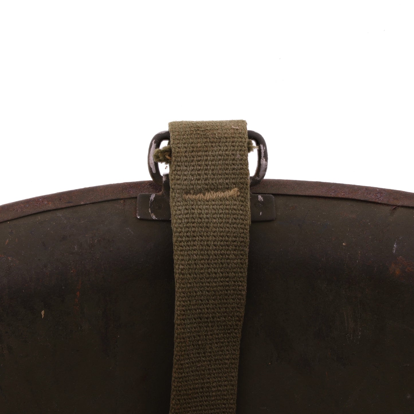 WWII U.S. Schlueter Rear Seam Swivel Loop M-1 Helmet Shell (1945)