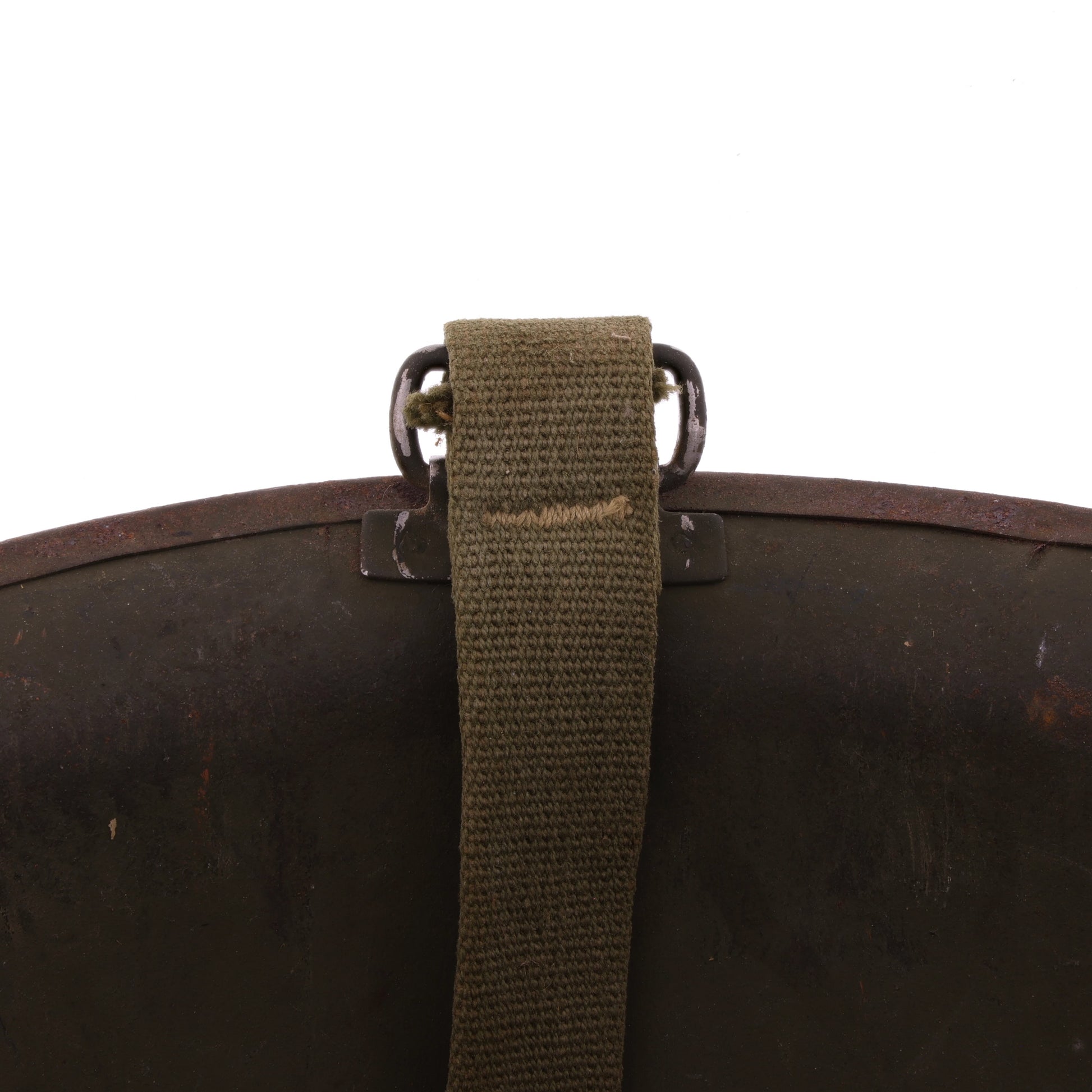 WWII U.S. Schlueter Rear Seam Swivel Loop M-1 Helmet Shell (1945)