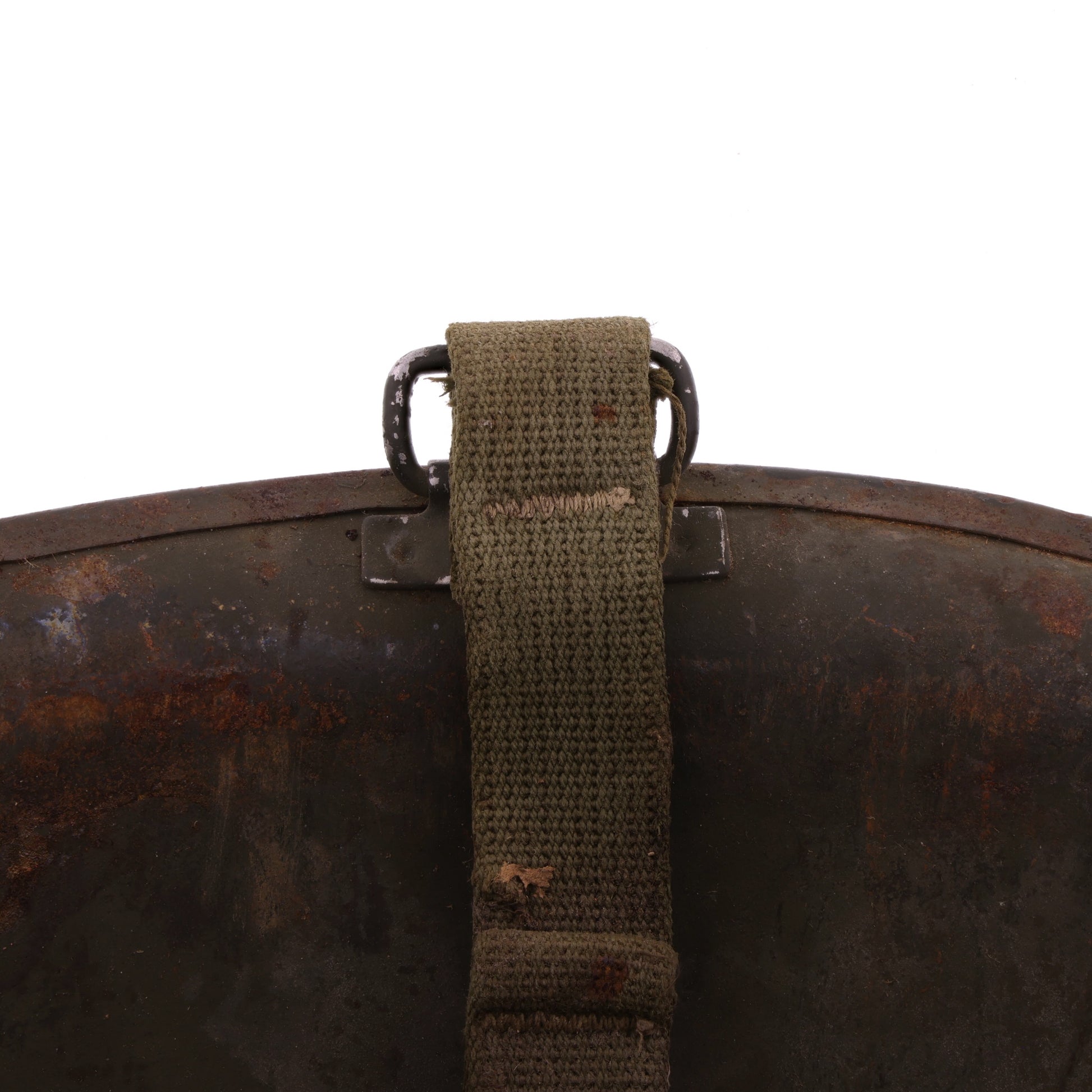 WWII U.S. Schlueter Rear Seam Swivel Loop M-1 Helmet Shell (1945)