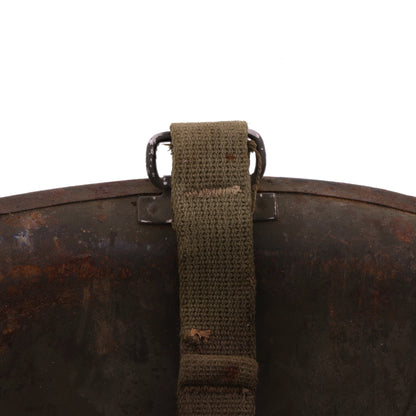 WWII U.S. Schlueter Rear Seam Swivel Loop M-1 Helmet Shell (1945)