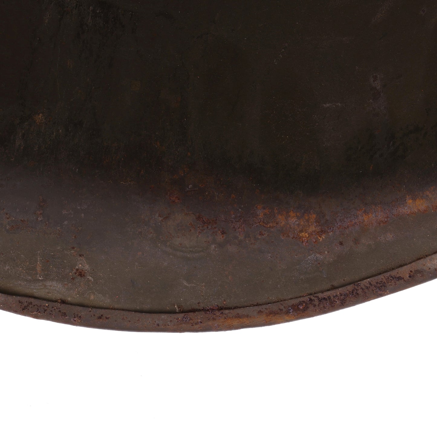 WWII U.S. Schlueter Rear Seam Swivel Loop M-1 Helmet Shell (1945)