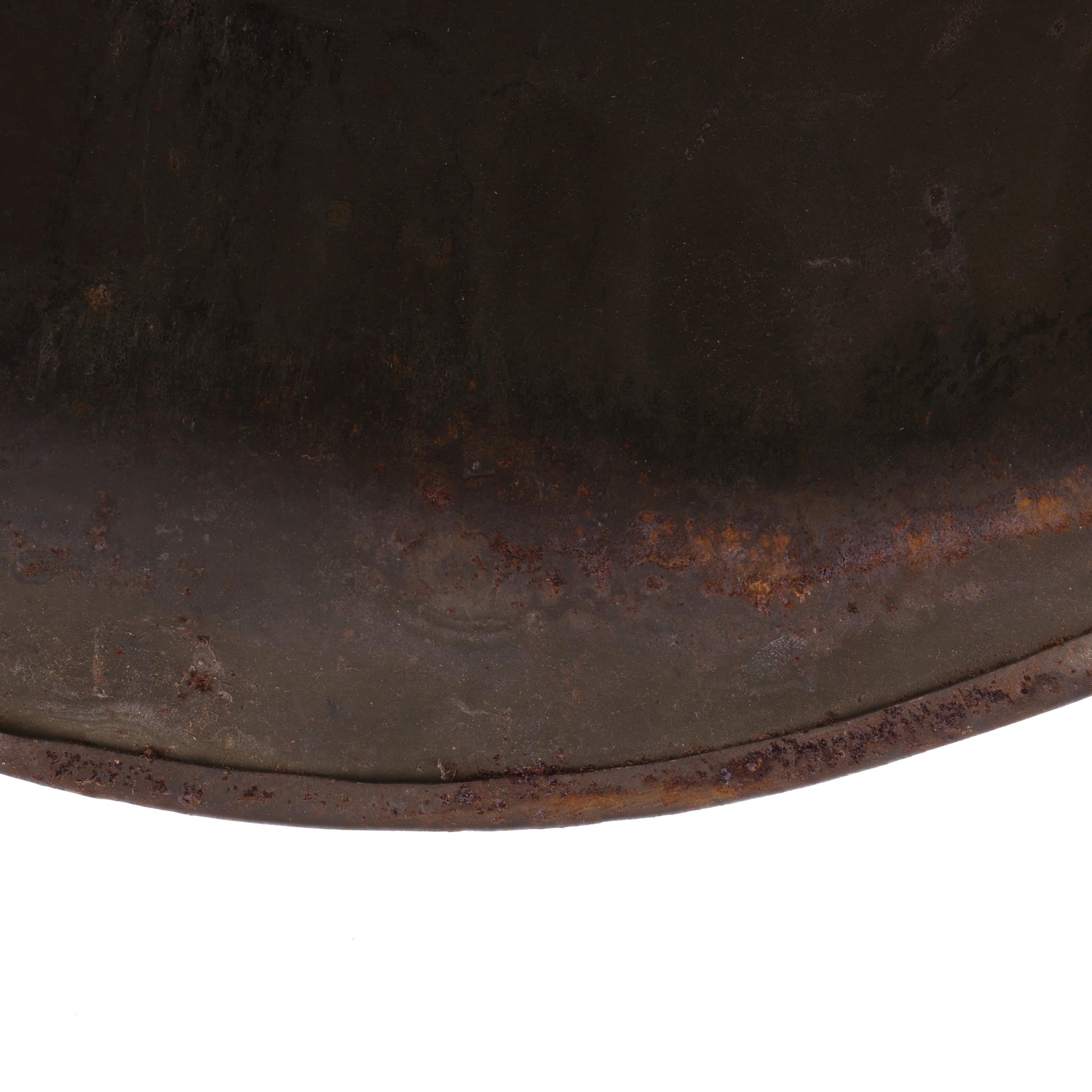 WWII U.S. Schlueter Rear Seam Swivel Loop M-1 Helmet Shell (1945)