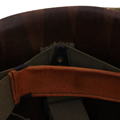 Vietnam War U.S. Schlueter Swivel Loop M-1 Helmet & Liner Set with Camouflage Cover (1944-64)