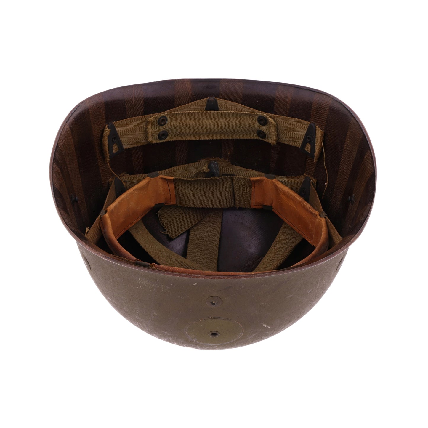 WWII U.S. Seaman Paper Co. M-1 Helmet Liner with Headband & Neckband (1944-45)
