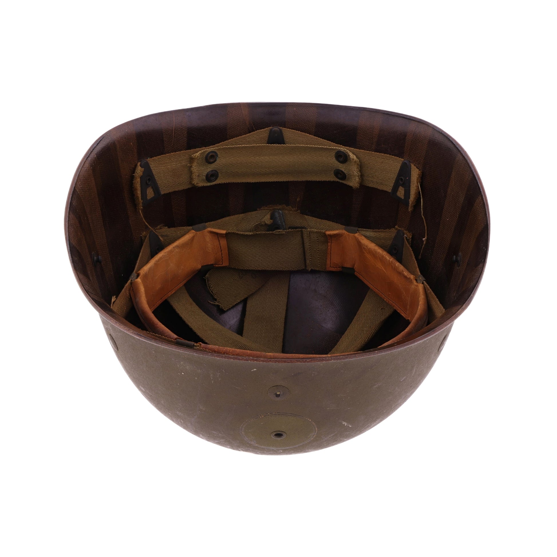WWII U.S. Seaman Paper Co. M-1 Helmet Liner with Headband & Neckband (1944-45)