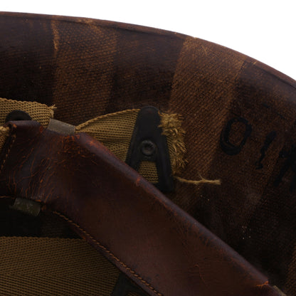 WWII U.S. Seaman Paper Co. M-1 Helmet Liner with Headband & Neckband (1944-45)