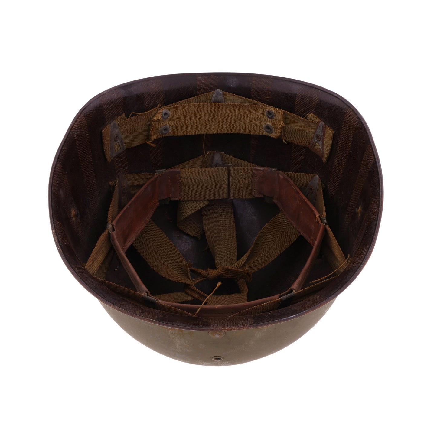 WWII U.S. Seaman Paper Co. M-1 Helmet Liner with Headband & Neckband (1942)