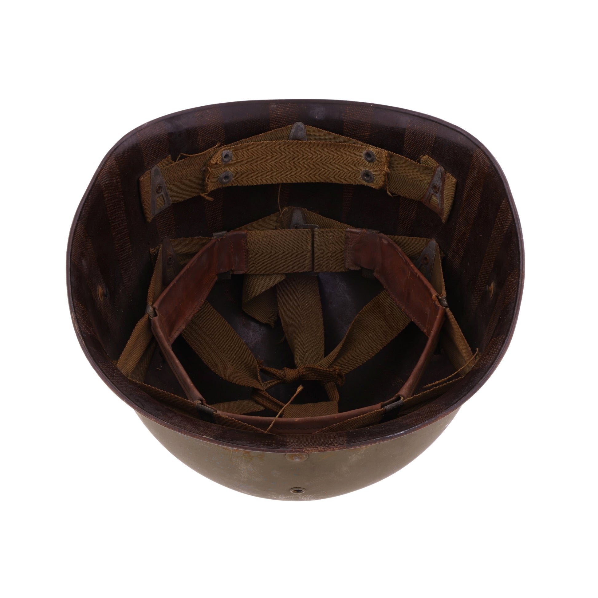 WWII U.S. Seaman Paper Co. M-1 Helmet Liner with Headband & Neckband (1942)