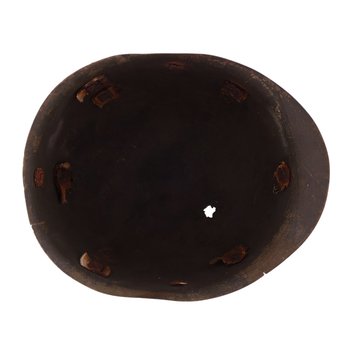 WWII U.S. St. Clair M-1 Helmet Liner with Rayon Suspension Remnants (1942)