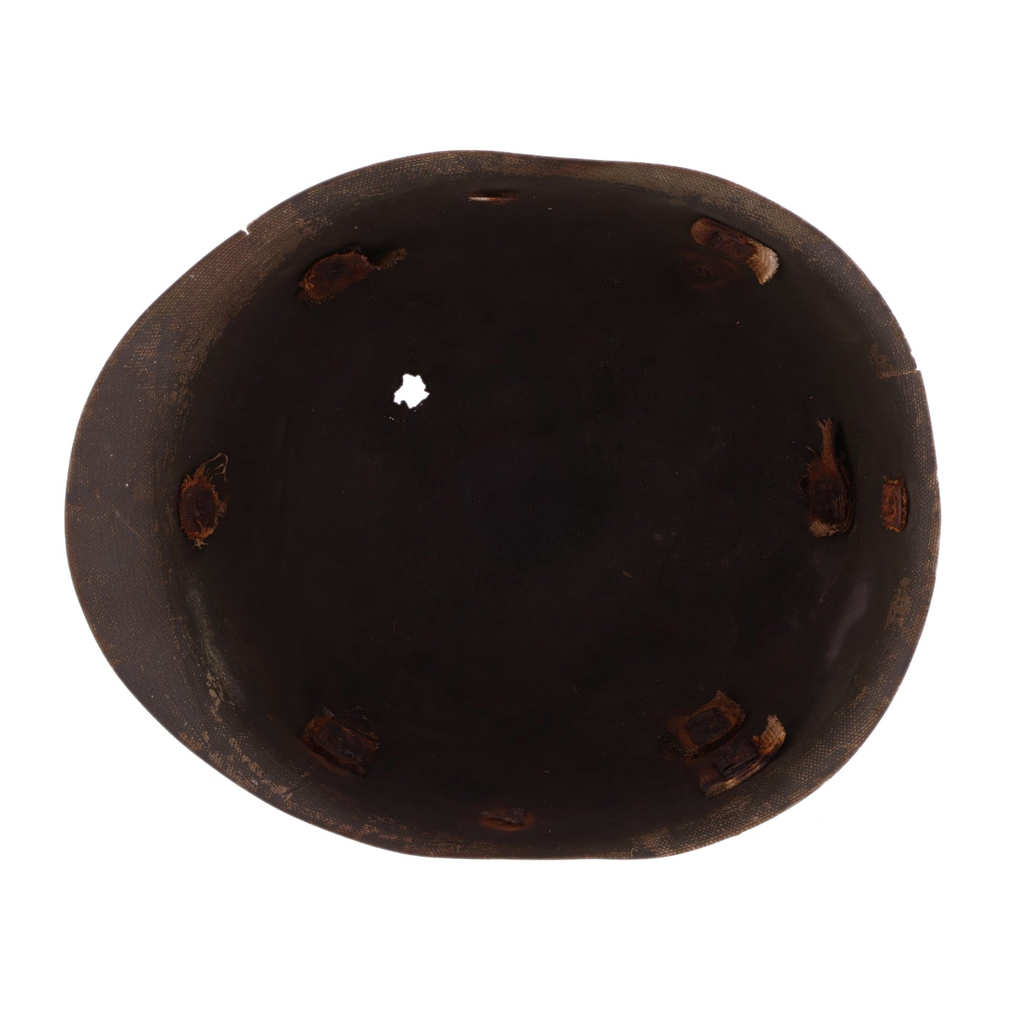 WWII U.S. St. Clair M-1 Helmet Liner with Rayon Suspension Remnants (1942)