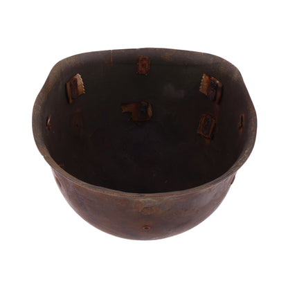WWII U.S. St. Clair M-1 Helmet Liner with Rayon Suspension Remnants (1942)