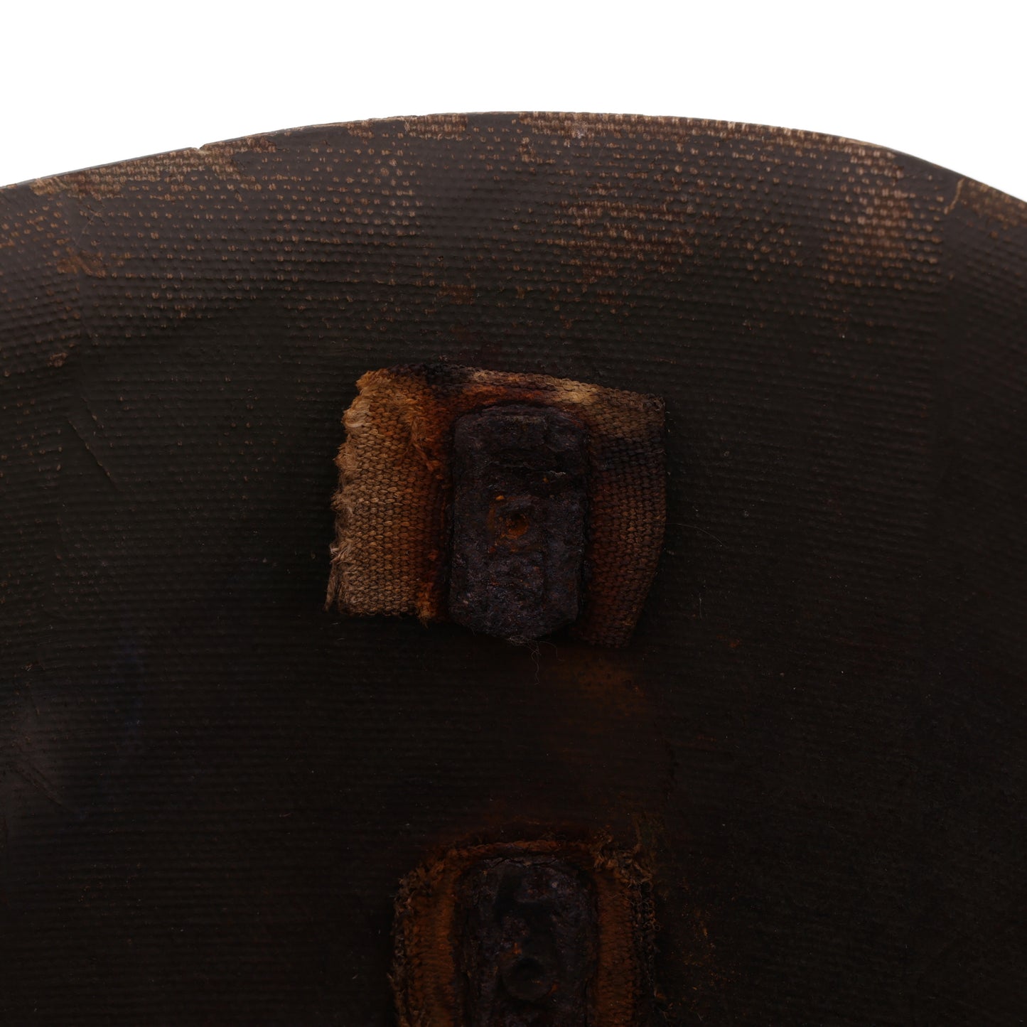 WWII U.S. St. Clair M-1 Helmet Liner with Rayon Suspension Remnants (1942)