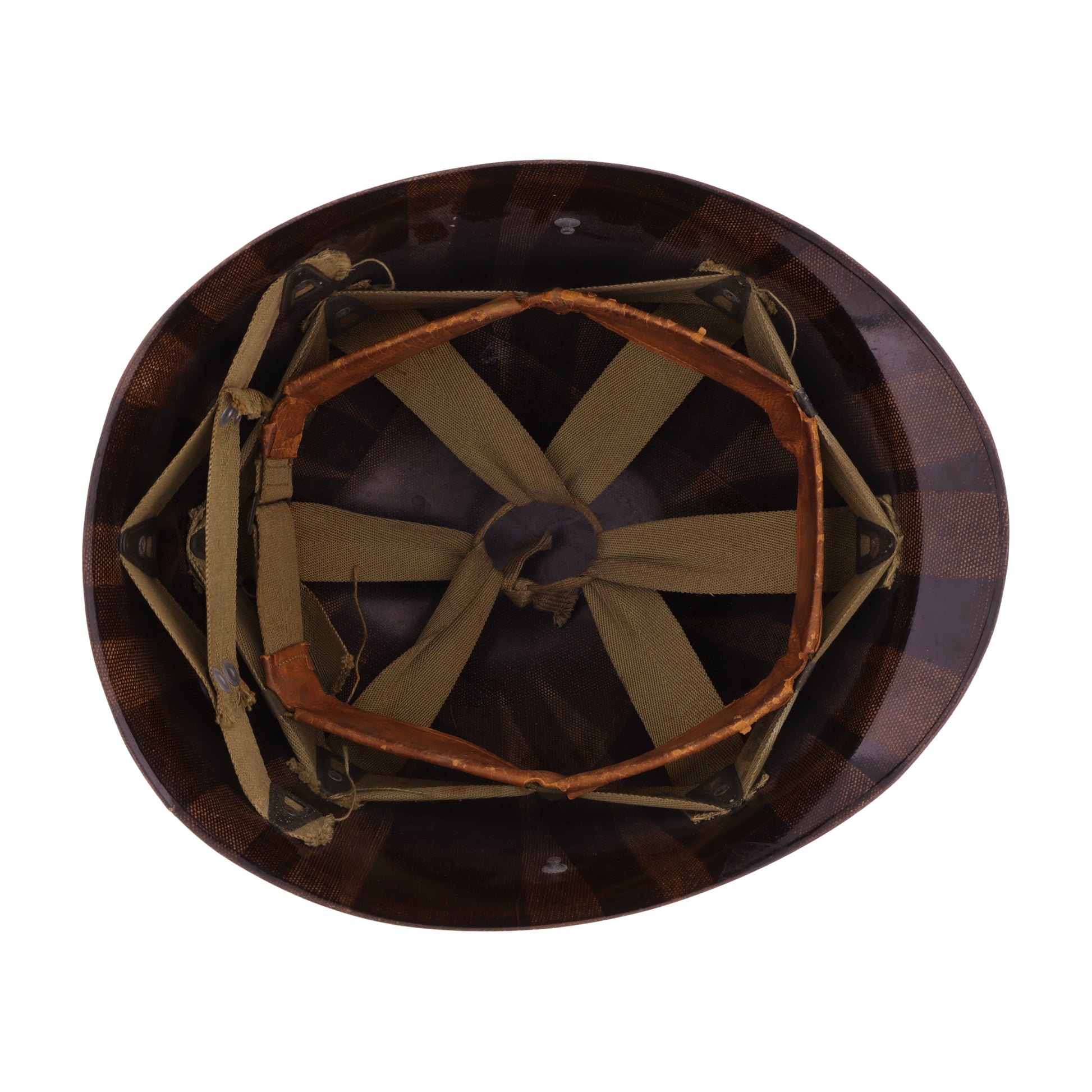 WWII U.S. Westinghouse M-1 Helmet Liner with Headband & Neckband (1943-44)